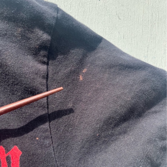 Men's Marilyn Manson T-Shirt Black Face NO SIZE Metal Rock Portrait 90s Goth Art - Picture 4 of 13